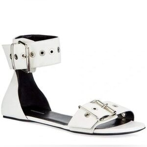 EUC Balenciaga Belt Flat Ankle Strap Sandal. Size 39